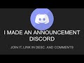 JOIN MY DISCORD FOR ANNOUNCEMENTS