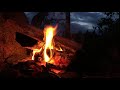 4 DAY BUSHCRAFT TRIP - Making Native American Style Flute, DIY, Tarp Wild Camping in Heavy Rain ASMR