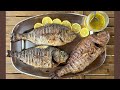 Πώς θα ψήσω ψάρια στα κάρβουνα | Grilled fish and delicious dressing.