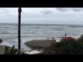 Stormy seas La Carihuela beach in torremolenas