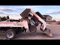 SATISFYING Skid Steer Skills - loading without ramps!