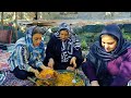 Iran Village Life. Making Spaghetti For 50 Guests By Iranian Girls!