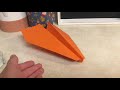 How to fold awesome and easy glider. The Nakamura lock... it flies over 100 ft!!!