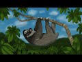 Sloth Day Digital Painting Timelapse - Three-Toed Sloth Mama and Baby