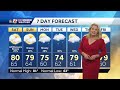 WATCH:  Drying out Saturday afternoon, coastal low may bring more rain Monday