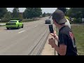 CARS GO FULL SEND LEAVING CAR MEET IN CANTON!! 2 NEAR CRASHES, AND TONS OF ACCELERATIONS