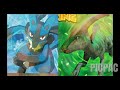 Pokemon xy & dino king: ( parís and lucario - Beauty and The Beast #picpac #timelapse