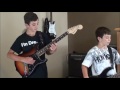 Ethan and Brendan - Comfortably Numb by Pink Floyd - Guitar and Bass Play Over (cover)