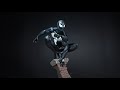 Symbiote Spider-Man Statue Painting | Black Suit Variant Sculpture