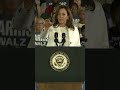 See Harris' reaction to hecklers interrupting her speech