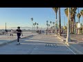 [8K HDR] California's Best Beach Bike Ride: Venice to Santa Monica Pier /w Sunset Ending!  - 60fps