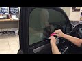 How to Install apply window tint film Precut kit on a car suv truck side door windows