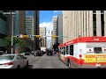 Calgary 4K60fps - Driving Downtown - Alberta, Canada