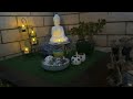 Fairy Garden at night with Solar lights