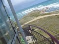 Windy day at Cape Agulhas Lighthouse in South Africa