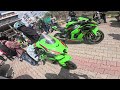 #SUNDAY Ride pe huva Superbikes🏍️Crash😱|| Crazy Burnout on Z1000