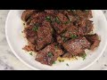 GARLIC BUTTER STEAK BITES RECIPE