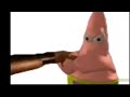 Patrick holding shotgun but it's reverse