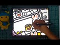 ASMR✨ Cute iPad Drawing ✨ Pink vs Blue Room, Draw with me, iPad Tok Tok✨Paper Like Feel😍✨