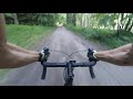 Cyclocross ride POV - Cannondale CAADX in a forest