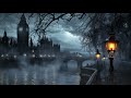 Moonlight On a Murder Mystery in Dark London | Relaxing Piano and Rain | Dark Academia