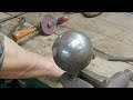 Making a copper ladle with vintage hand tools