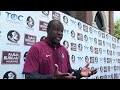 FSU RBs coach David Johnson on LOADED backfield, Start of Camp | FSU Football | Warchant TV #FSU