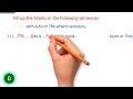 Article Quiz|| Fill In The Blanks|| Use A An and The || English Grammar || English Grammar Quiz