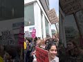 Student rally against redundancies at the University of Brighton.