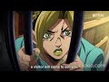 Stone Ocean Trailer but every time a dead character is shown the video speeds up