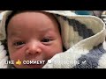 NEWBORN GETS HAIR WASHED! ABSOLUTELY ADORABLE