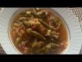 SUYU SÜNMEDEN ZEYTİNYAĞLI ve PATLICANLI BAMYA YEMEYİ NASIL YAPILIR #asmr #food #yemektarifleri