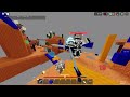 Playing duels with my friend... (Roblox Bedwars)