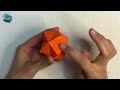 Origami paper   Kusudama, a cute star made with a single sheet of origami..easy tutorial