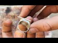 📢Making a simple men's ring with a pattern🤩Making a silver men's ring😃@kimzi858