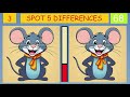 SPOT THE DIFFERENCE |  CARTOON | TOM AND JERRY  | JAPANESE PUZZLE | 100 SECOND PUZZLE | #143