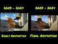 Shrek 2 (2004) Technical Goofs Early Animation and Final Animation Comparison