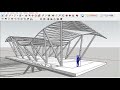 Creating 'Parametric Inspired' Roof Form in Sketchup using advanced plugin (links enclosed) !