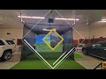 Retractable Golf Simulator Enclosure & Golf Simulator in Garage