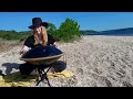 Handpan at the beach - learning