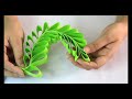 How To Make Paper Leaves | Decorative Leaves Making | Easy DIY Leaves Making Instructions |