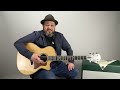 Acoustic Blues Guitar Lesson - Open Positon E Run and Licks