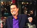 Tom Cruise goes crazy live on Letterman