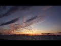 Crisscrossing Clouds Sunset Timelapse