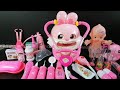 Satisfying with Unboxing Pink Doctor Medical Tools Playset with Pink Bunny and baby