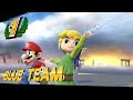 Super Smash Brothers Wii U Online Team Battle 77 Close Call Toon Link