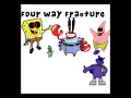Krusty-Krab-Fracture- Four Way Fracture (Spongebob Mix 100 subs special)