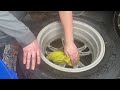 Tire washing - relaxing ASMR