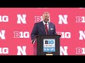 Nebraska Football Head Coach Matt Rhule Big Ten Media Days Main Podium Press Conference (7/24/24)