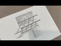 Stunning 3D Drawing of a Bridge - Amazing Optical Illusion!